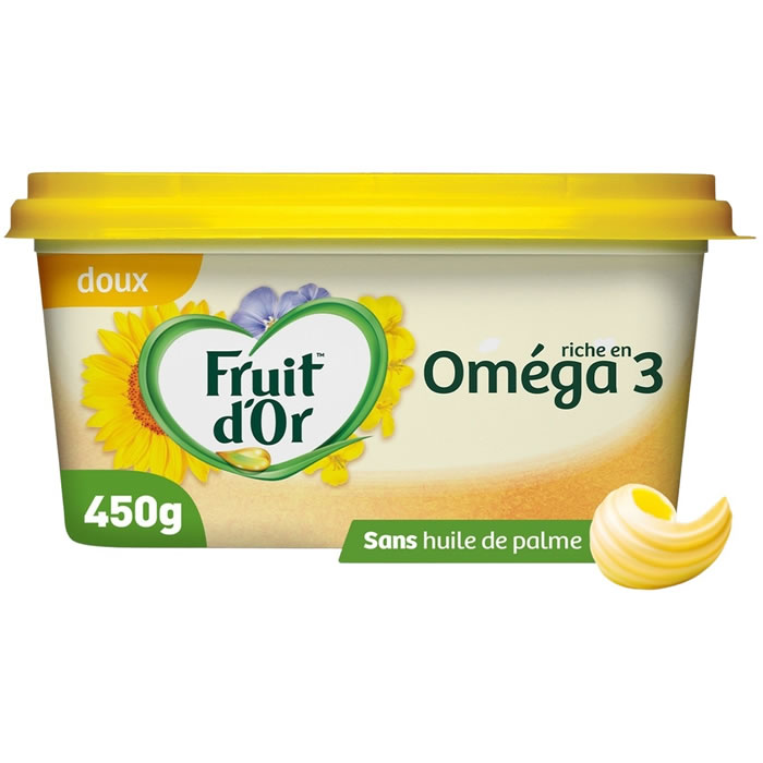 FRUIT D'OR Oméga 3 Margarine doux allégée