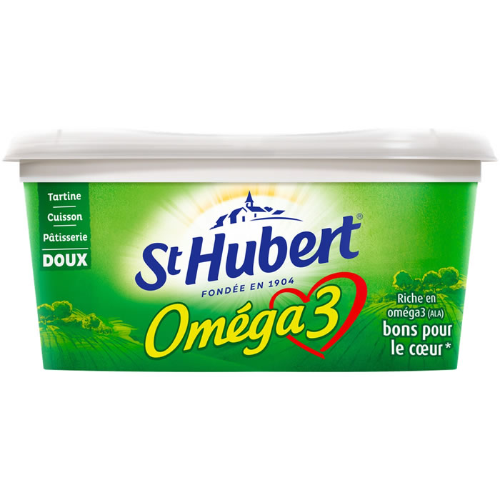ST HUBERT Omega 3 Margarine doux pour tartine et cuisson
