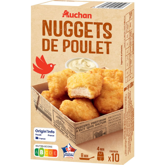 AUCHAN Nuggets de poulet