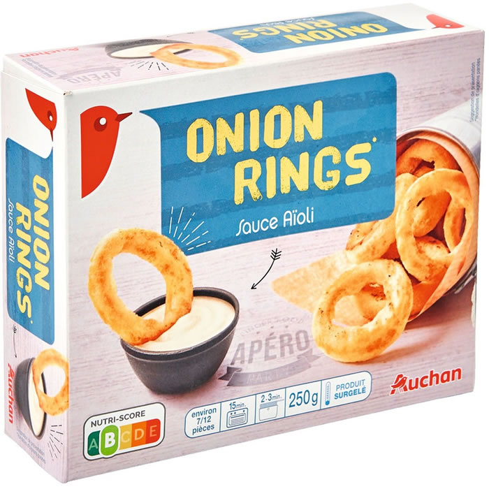 AUCHAN Onion rings sauce aïoli