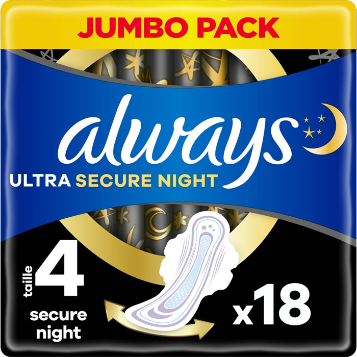 ALWAYS Ultra Secure Night Serviettes hygiéniques extra