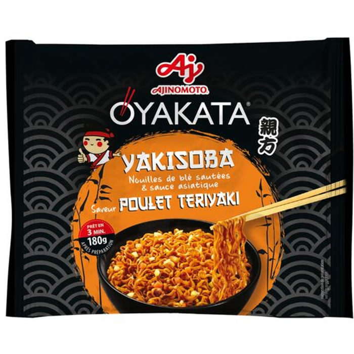 AJINOMOTO Oyakata Nouilles sautées Yakisoba au poulet teriyaki