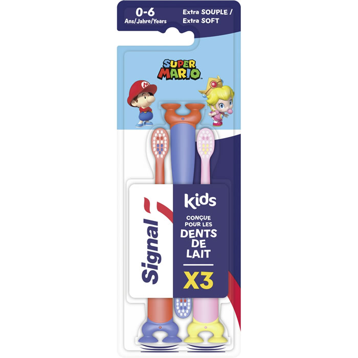 SIGNAL Bad Kids Brosse à dent enfant extra souple 0-6 ans