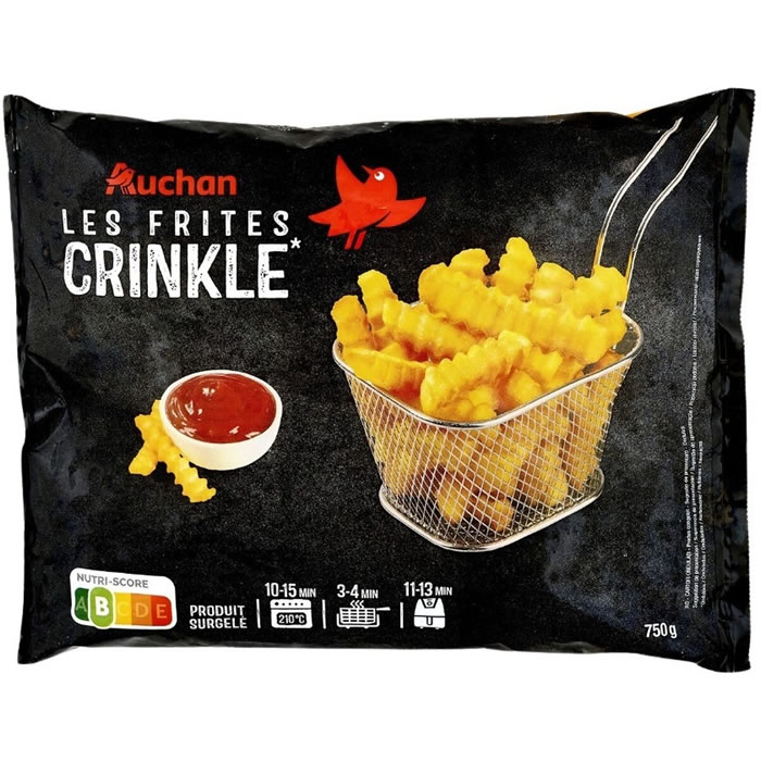 AUCHAN Frites ondulées