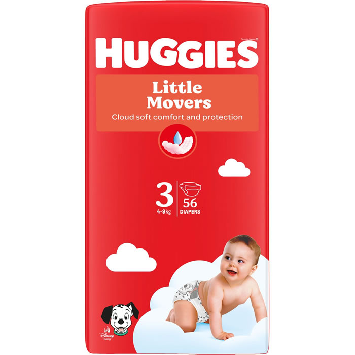 HUGGIES Little Movers Couches taille 3 (4-9kg)