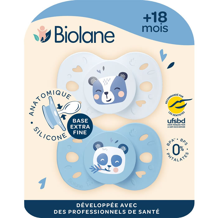 BIOLANE Animaux Tétines 3ème âge en silicone