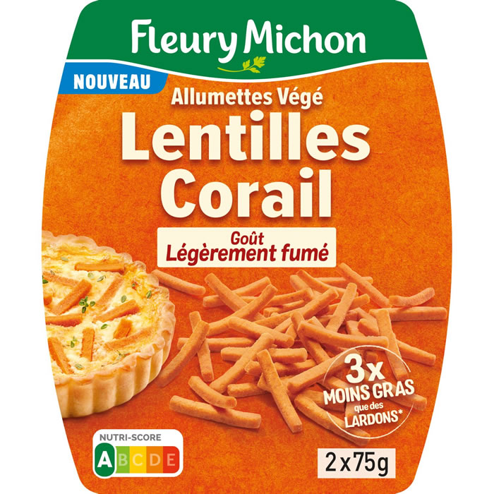FLEURY MICHON Allumettes fumées végétales de lentilles corail