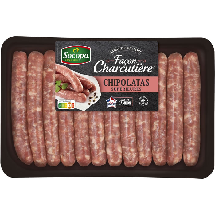 SOCOPA Façon Charcutière Chipolatas supérieures