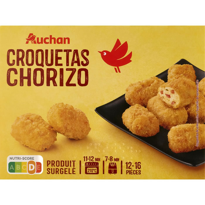 AUCHAN Bouchées panées au chorizo