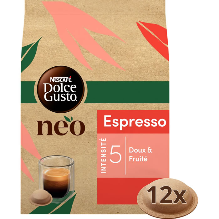 NESCAFE Dolce Gusto Neo Capsules de café espresso doux et fruité N°5
