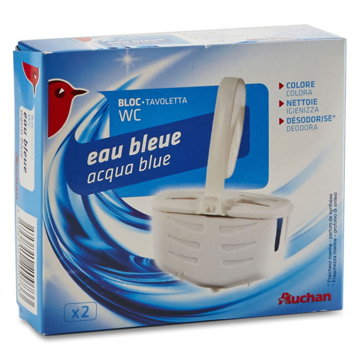 AUCHAN Blocs WC eau bleue