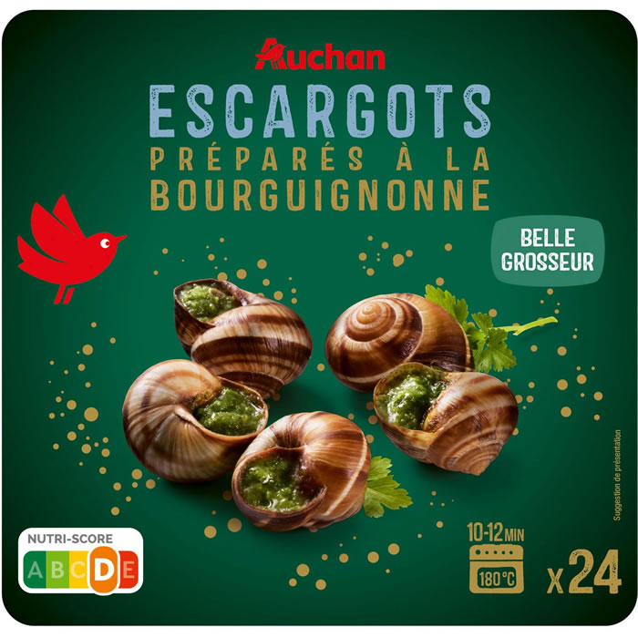 AUCHAN : Escargots préparés à la bourguignonne - chronodrive