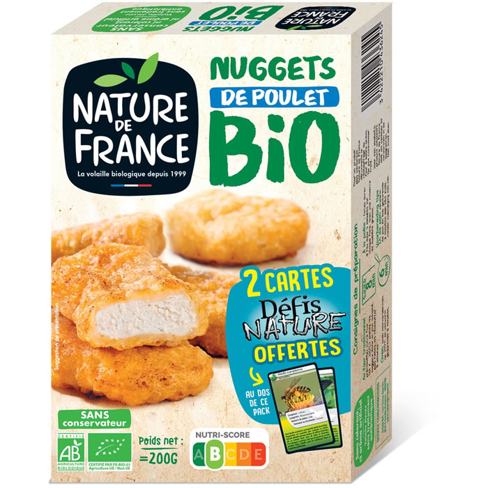 NATURE DE FRANCE Nuggets de poulet bio