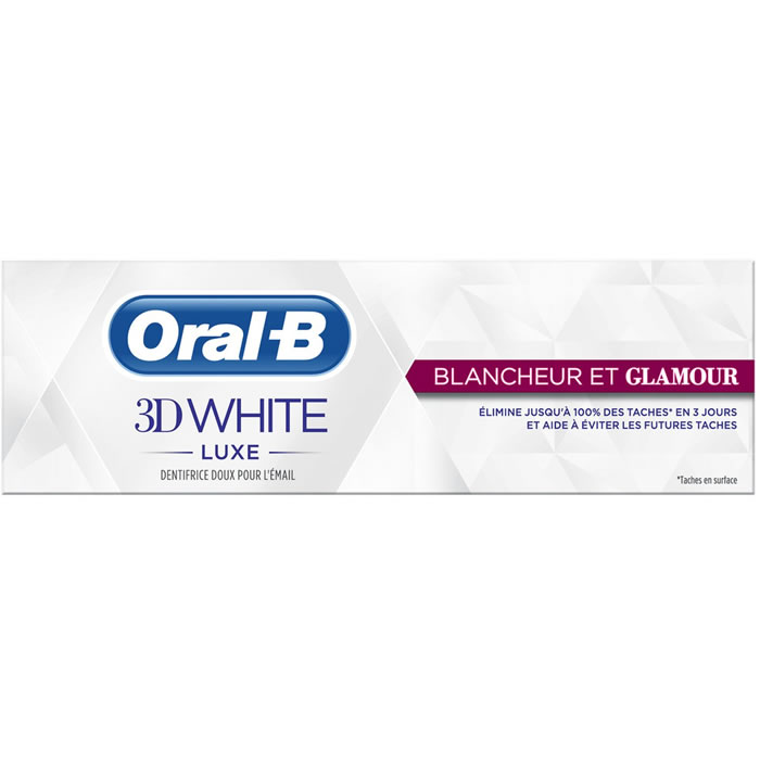 ORAL-B 3D White Dentifrice blancheur glamour
