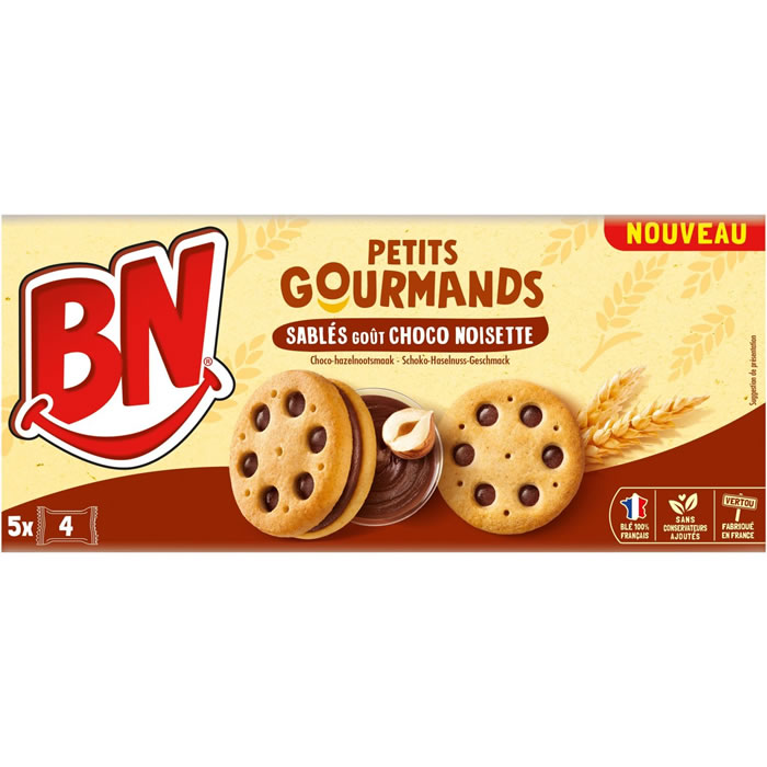 BN Petits Gourmands Biscuits fourrés au chocolat noisette