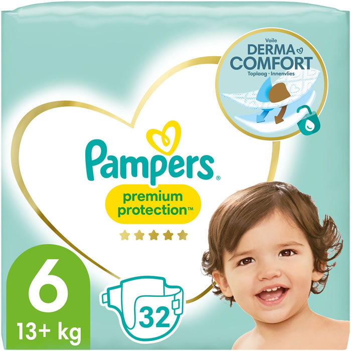PAMPERS Premium Protection Couches taille 6 (13 kg et +)