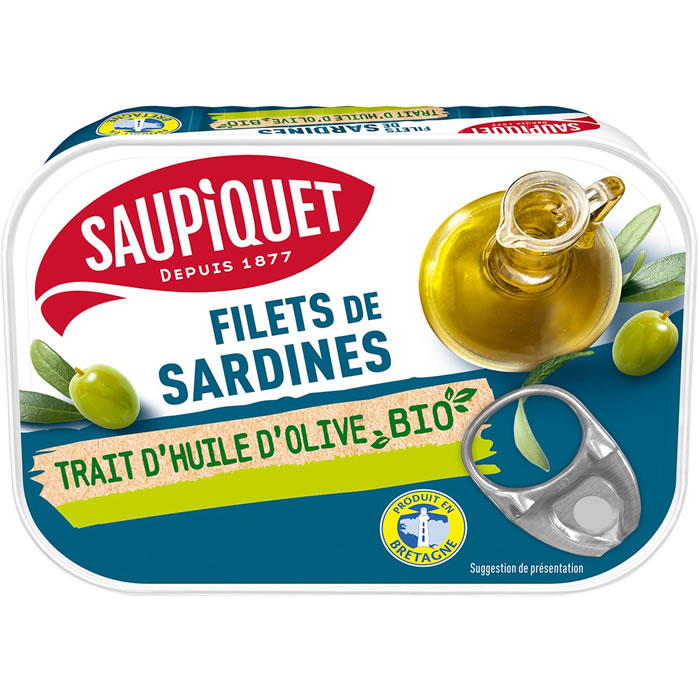 SAUPIQUET Filets de sardines à de l'huile d'olive
