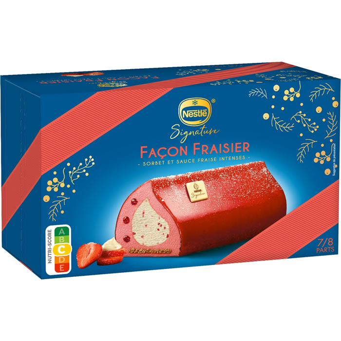 NESTLE Signature Bûche glacée façon fraisier