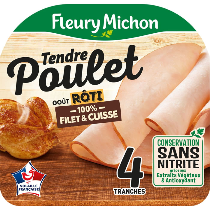 FLEURY MICHON Blanc de poulet saveur rôti sans nitrite