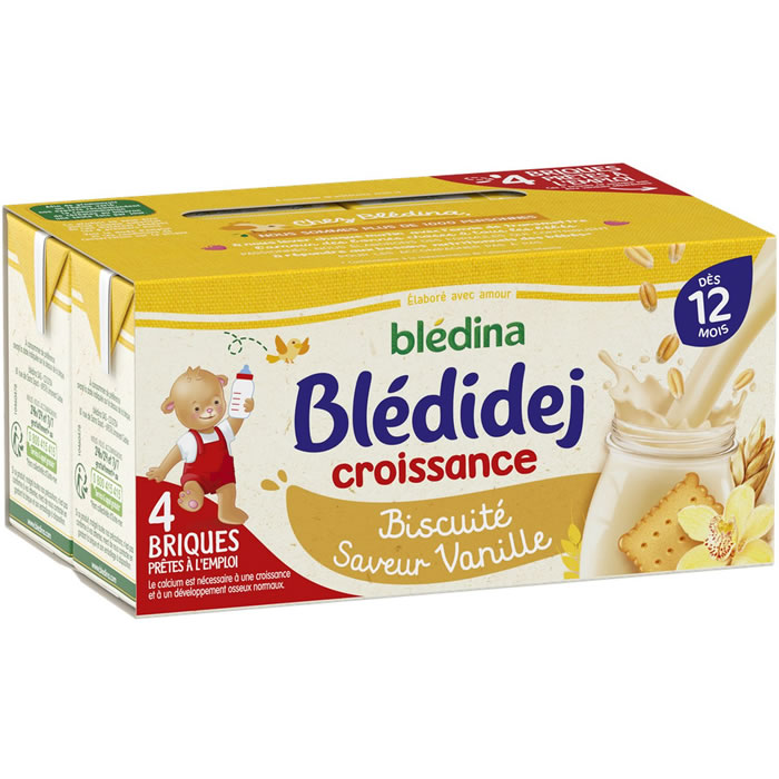 BLEDINA Blédidej Céréales lactées biscuité vanille dès 12 mois