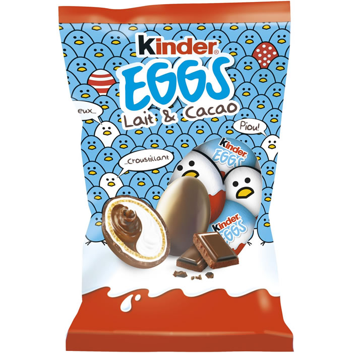 KINDER Eggs Mini oeufs au chocolat au lait et cacao