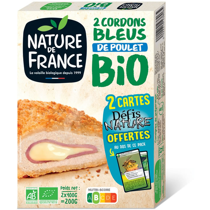 NATURE DE FRANCE Cordons bleus de poulet bio