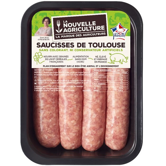 LA NOUVELLE AGRICULTURE Saucisses de Toulouse