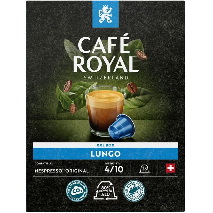 CAFE ROYAL Suisse Capsules de café allongé N°4