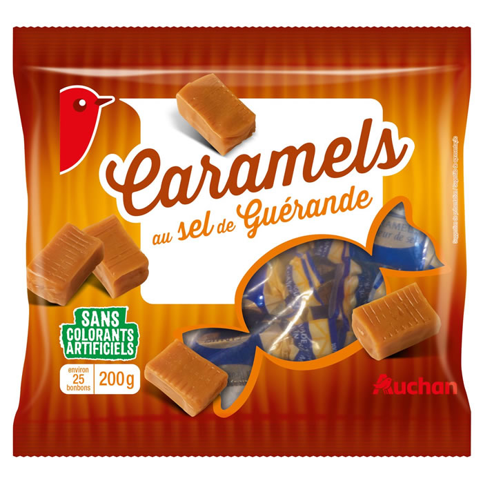 AUCHAN Bonbons au Caramel