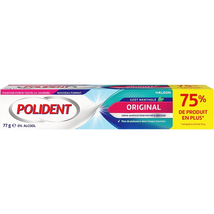 POLIDENT Crème adhésive pour prothèses dentaires à la menthe