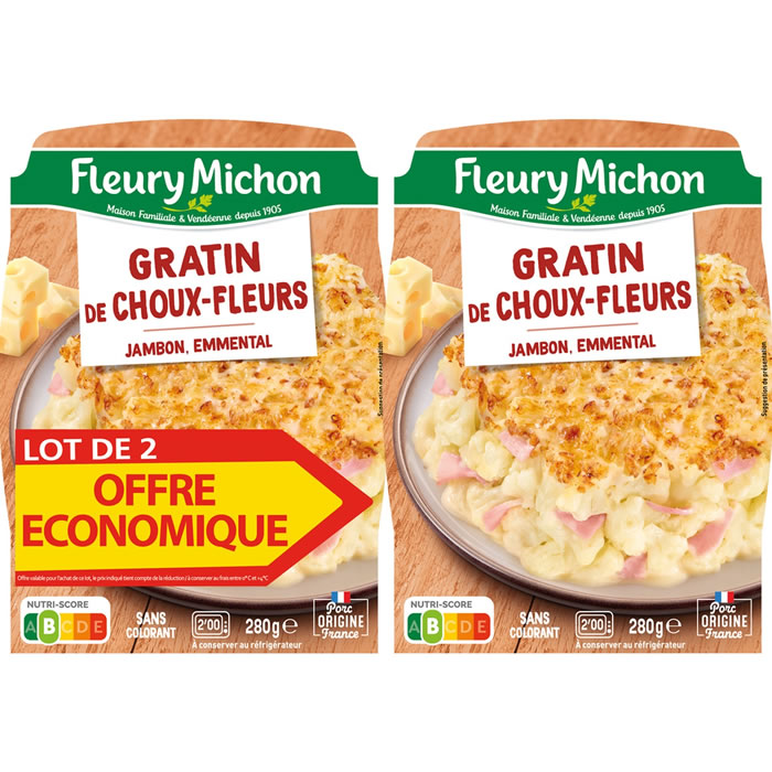 FLEURY MICHON Gratin de choux-fleurs au jambon