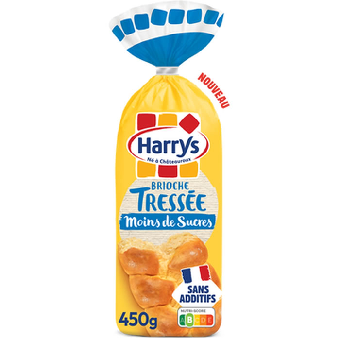 HARRYS Brioche tressée allégée en sucres