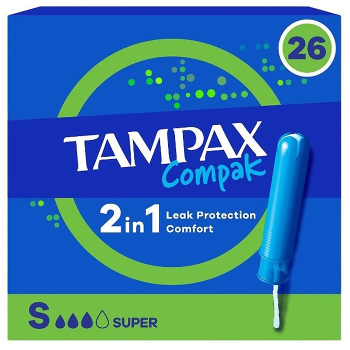 TAMPAX Compak Tampon avec applicateur super