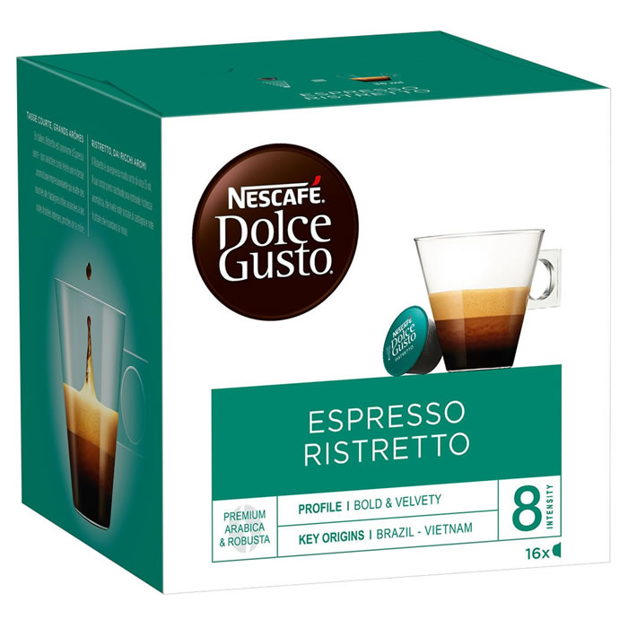 NESCAFE Dolce Gusto Capsules de café espresso ristretto N°8