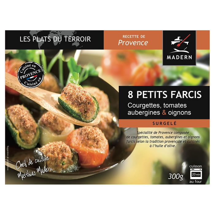 MADERN Petits farcis aux courgettes, tomates, aubergines et oignons