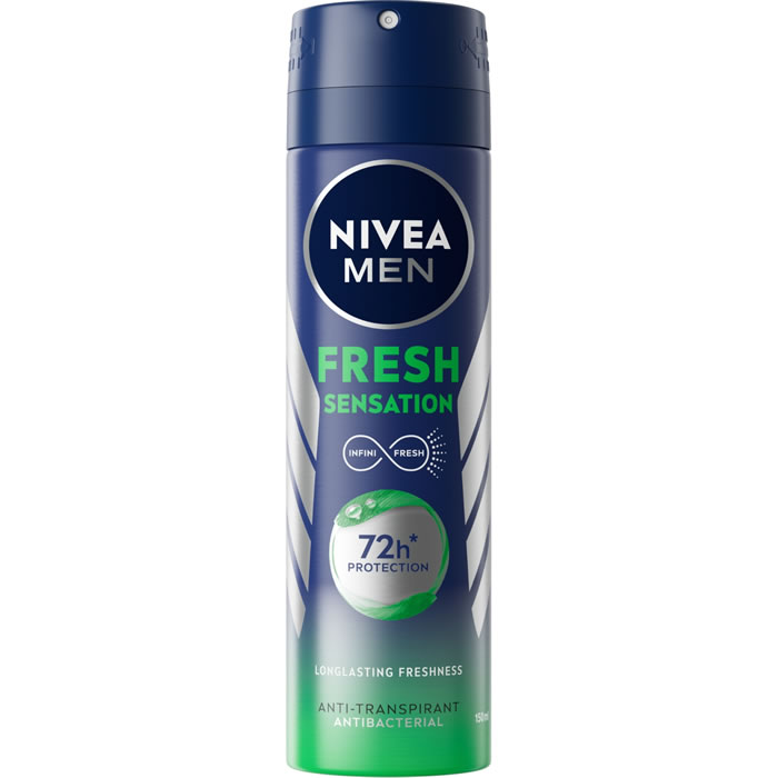 NIVEA Men Déodorant spray homme anti-transpirant fresh sensation72h