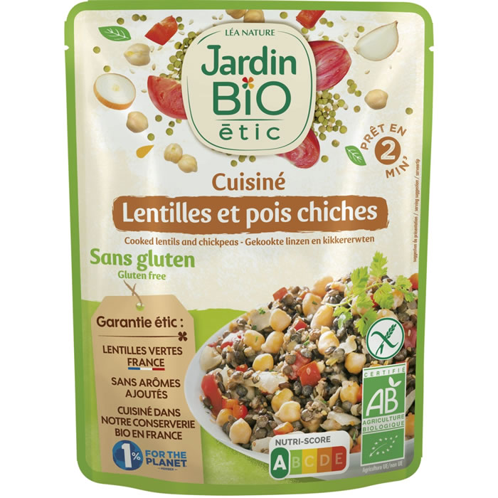 Cereal Bio Lentilles riz et soja cuisines sans viande en poche 250g