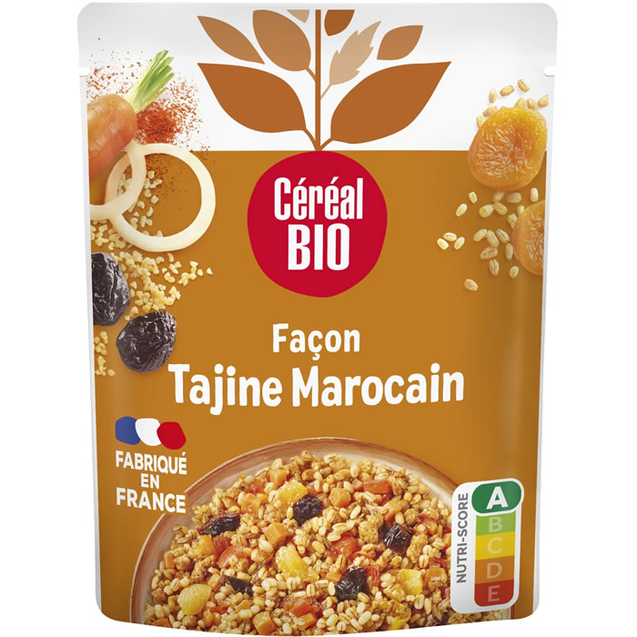 CEREAL BIO Orge, légumes et soja façon tajine marocain micro-onde bio