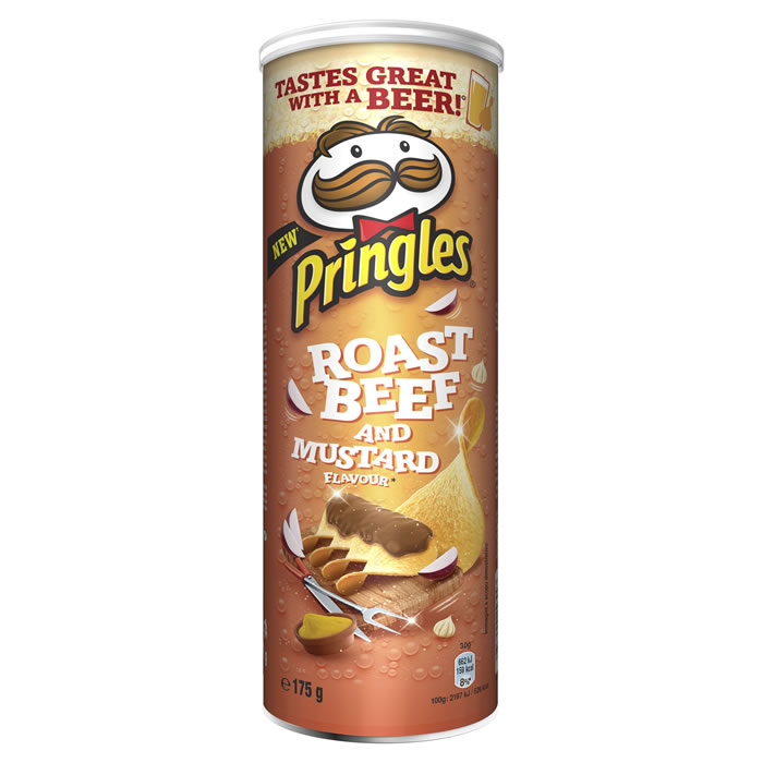 PRINGLES Chips tuiles saveur roastbeef et moutarde