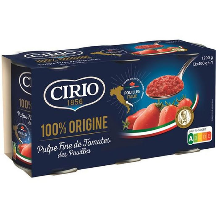 CIRIO Pulpe fine de tomates des Pouilles