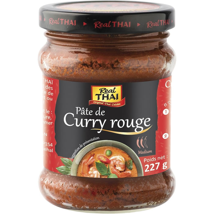 Pâte de curry rouge moyen BIO