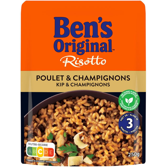 BEN'S Original Risotto au poulet et champignons micro-ondes