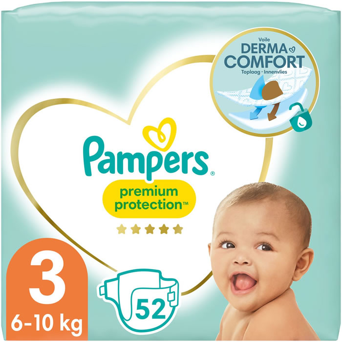 PAMPERS Premium Protection Couches taille 3 (6-10 kg)