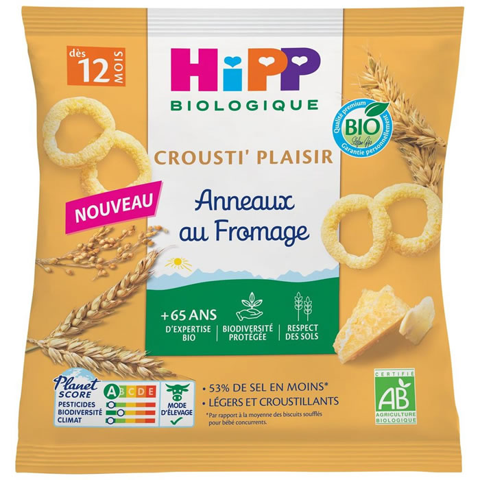 HIPP Crousti'Plaisir Soufflés salés aux fromages dès 12 mois bio