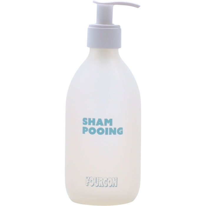 LE FOURGON Flacon vide en verre pour shampoing rechargeable