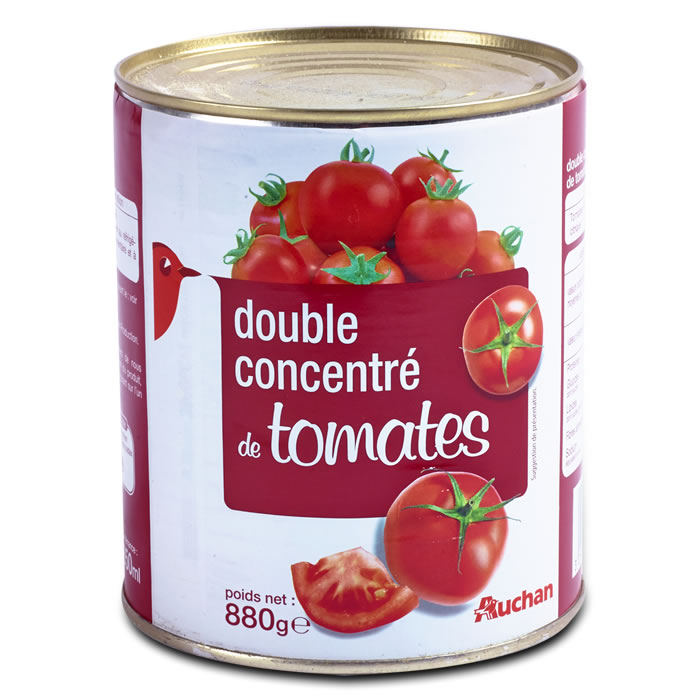 AUCHAN Double concentré de tomates
