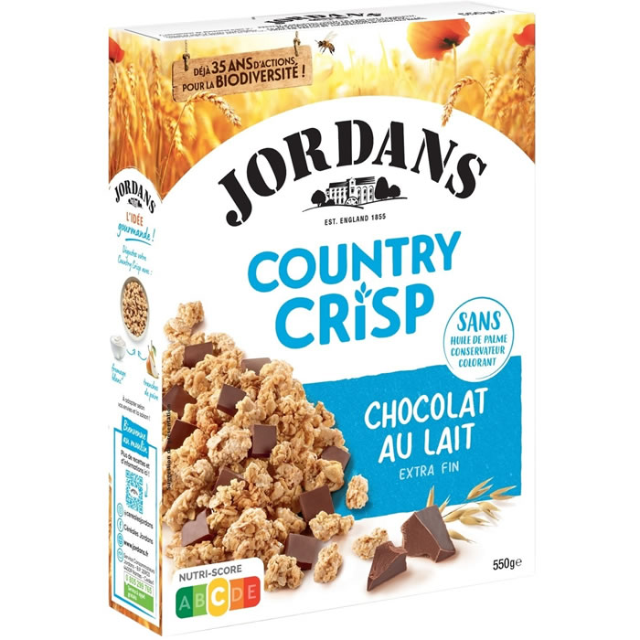 JORDANS Country Crips Céréales pépites au chocolat au lait