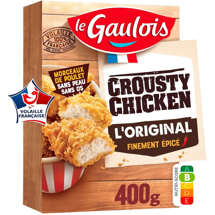 LE GAULOIS Crousty Chicken Aiguillettes de poulet panées finement épicé