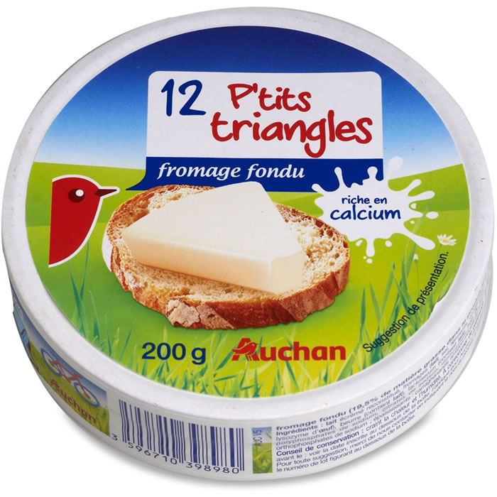 AUCHAN P'tits Triangles Fromage fondu en portions