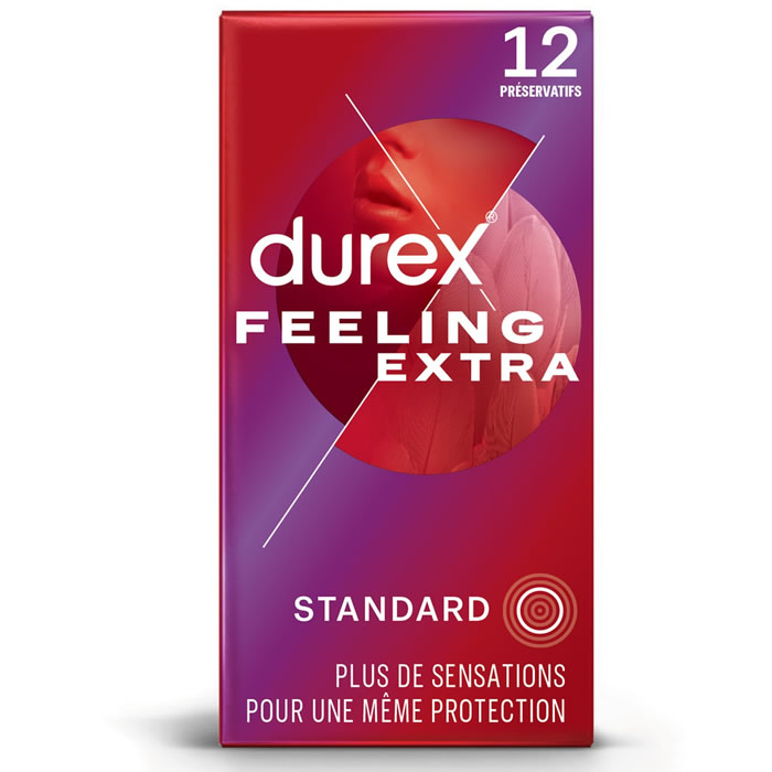 DUREX Feeling Extra Préservatifs fins lubrifiés